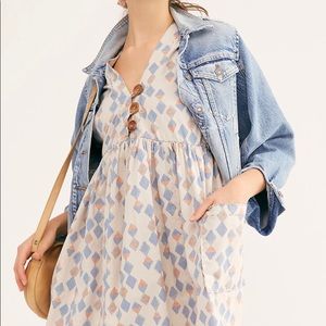 Block Print Baby Doll Dress